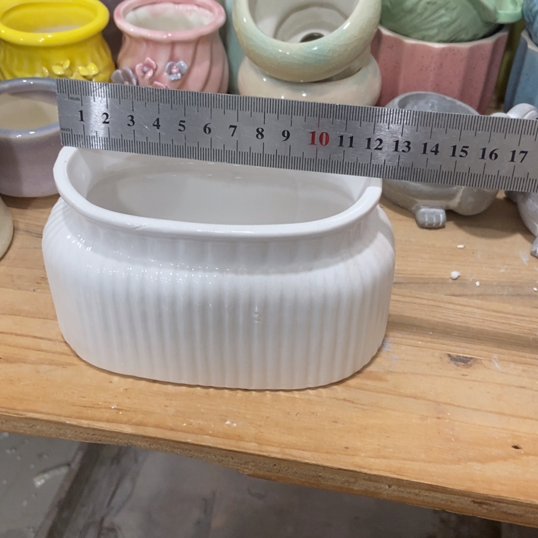 红陶高温陶瓷花盆