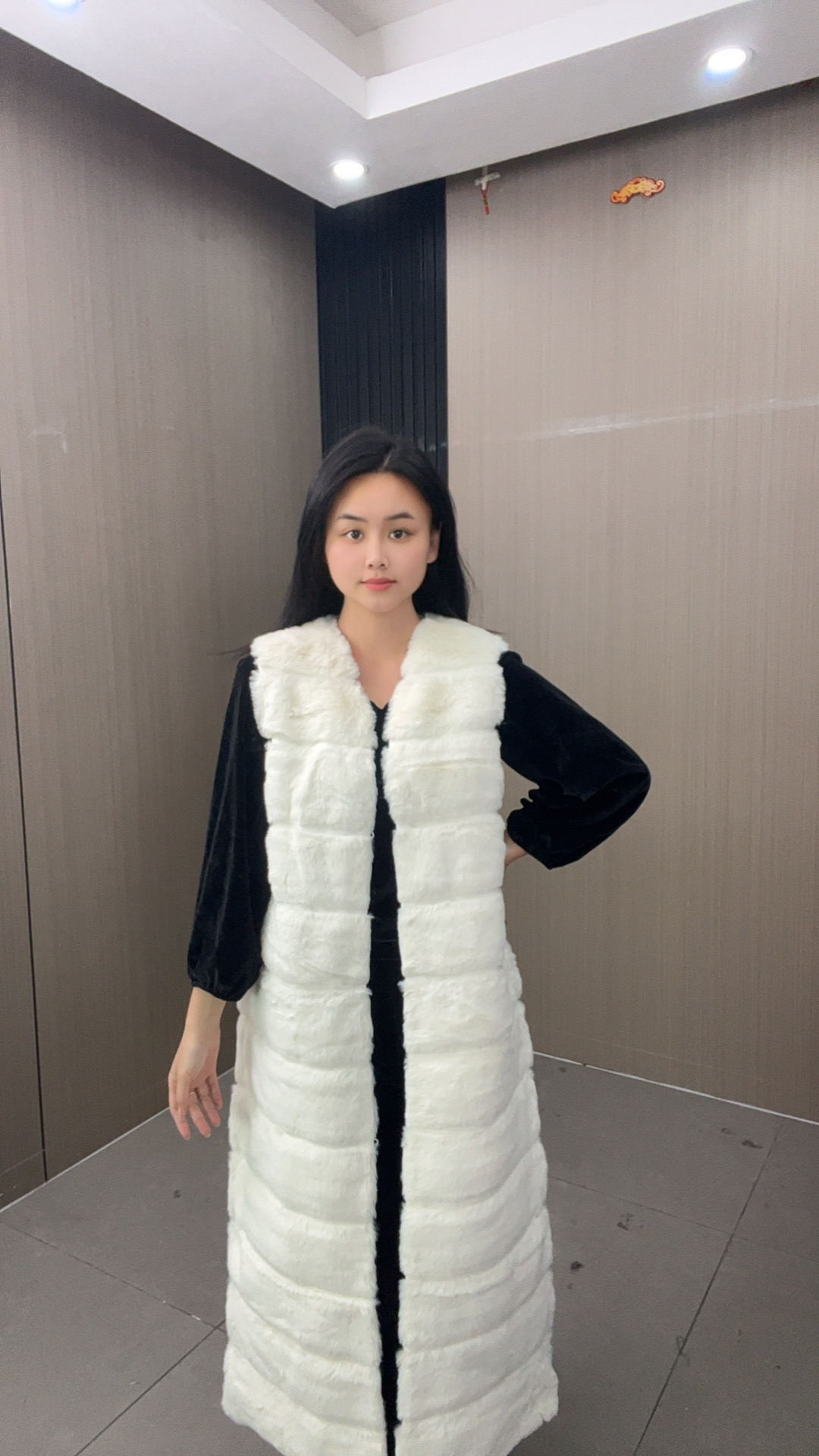 【乔姐严选0009】冬季女中长款修身型薄款短款马夹毛马甲秋冬气质