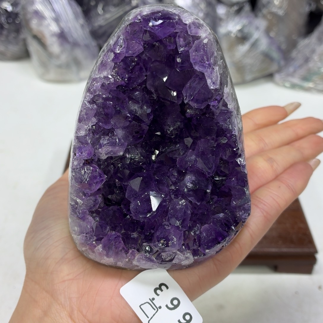 眼镜紫晶未镶嵌水晶