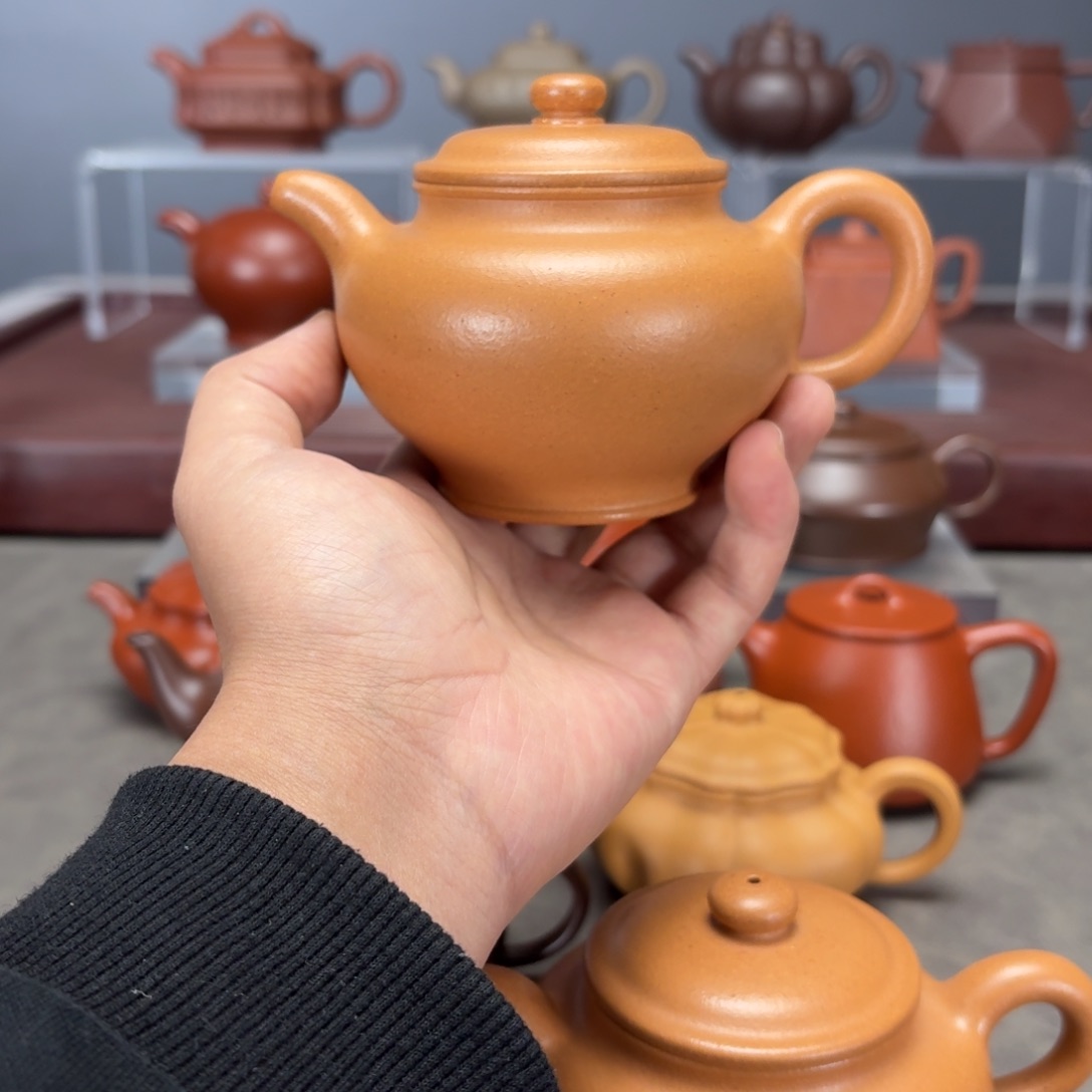 天***道紫砂茶壶掇只260CC黄金段