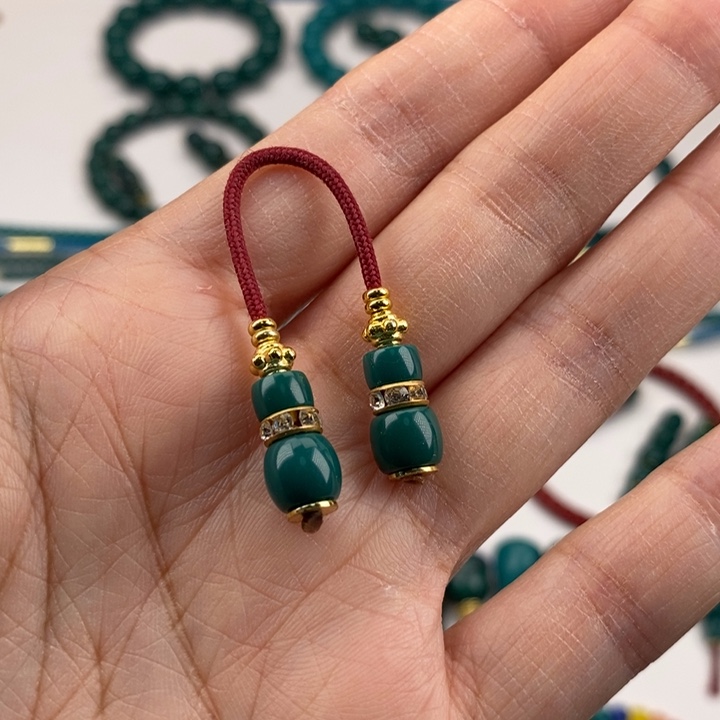 力***哥玻璃毛衣链全绿➕线束