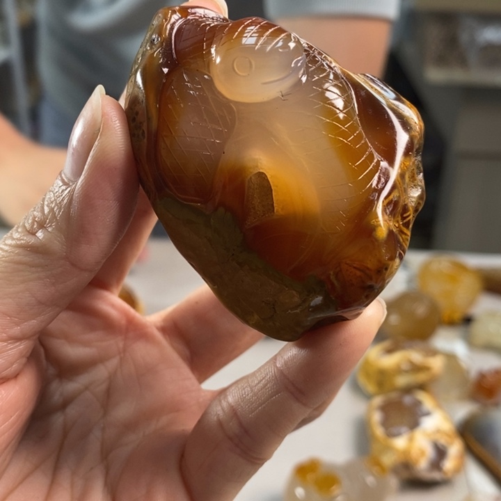 玛瑙/玉髓吊坠(不含链)未镶嵌