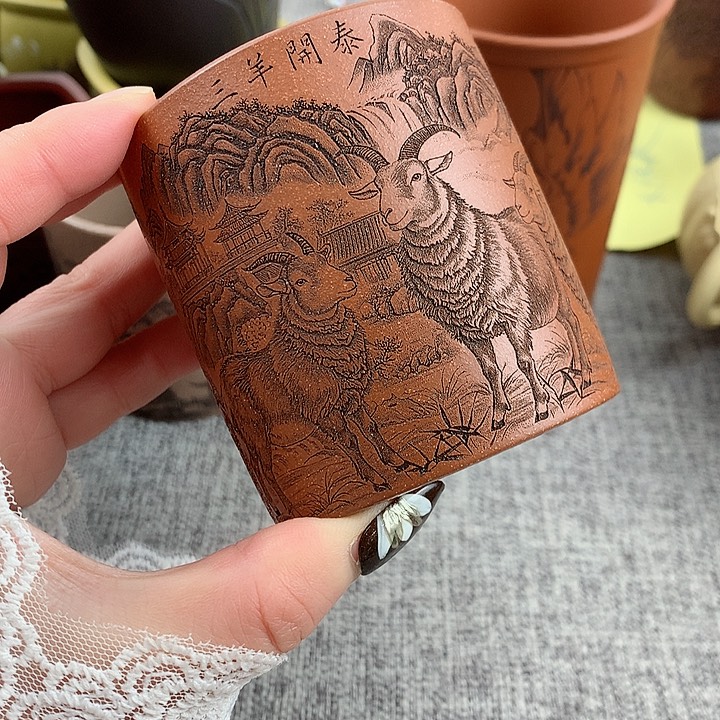 紫砂茶杯高端主人杯