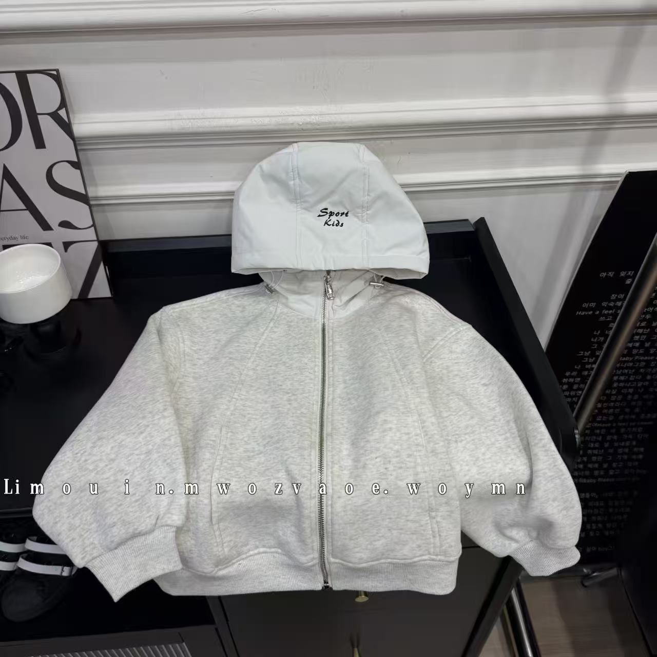 【羊驼绒洋气保暖外套】加绒款儿童冬季中大童男女款休闲连帽外套