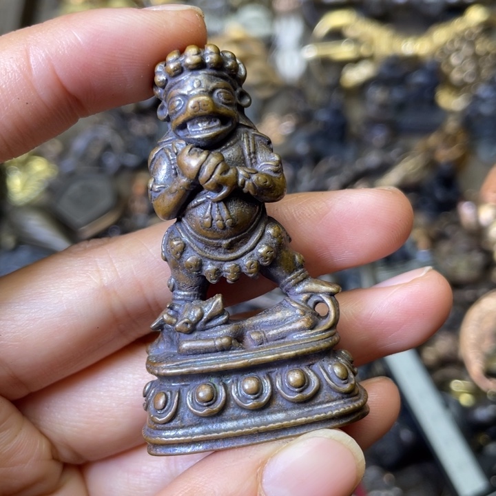 青铜独勇大威德摆件