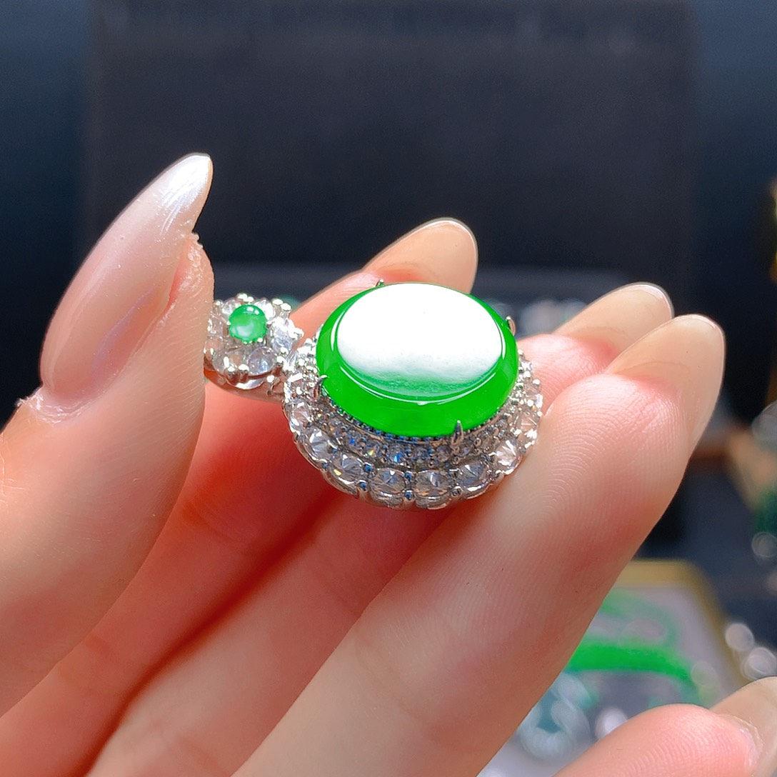 未镶嵌戒指翡翠天然翡翠