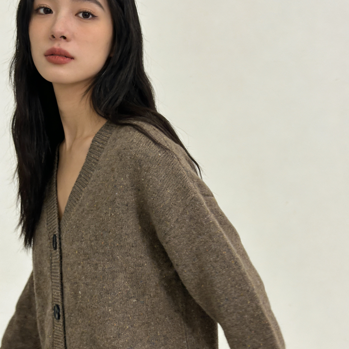 韩系慵懒风套头毛衣衫女2025年冬季新款高级感绝美上衣6728