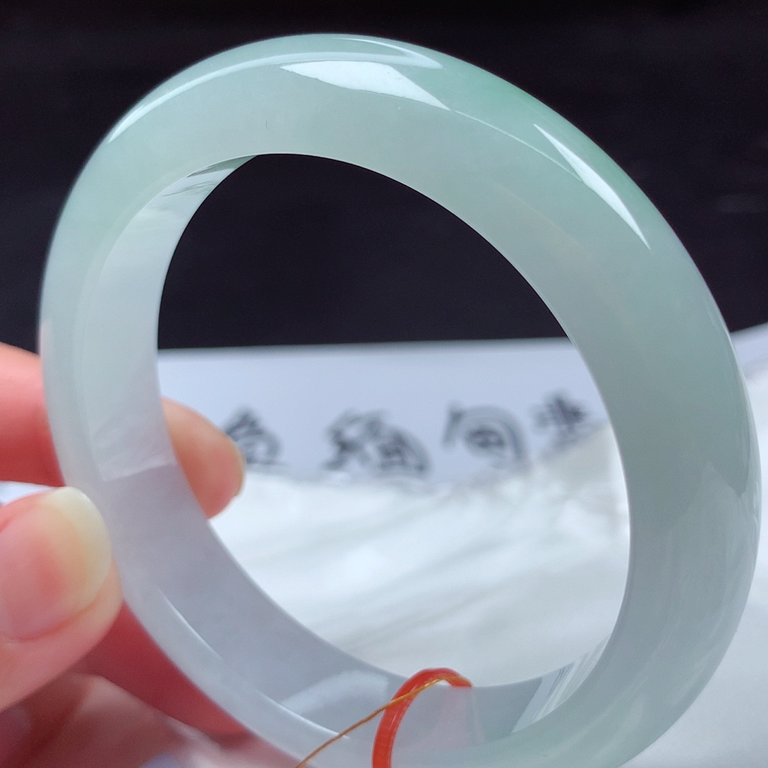 翡翠未镶嵌手镯57圈053032