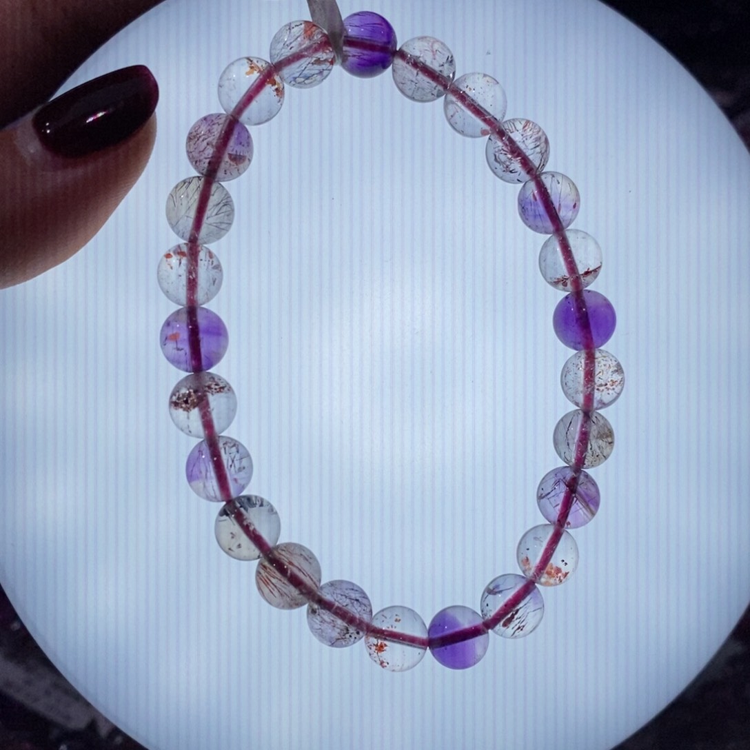 水晶手串未镶嵌超七8+