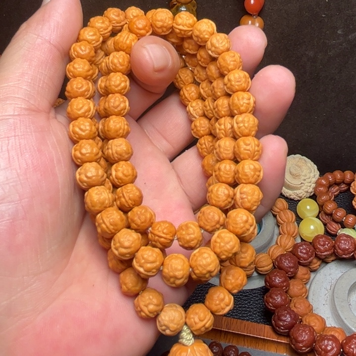 猴头核桃把件蟾王脖挂