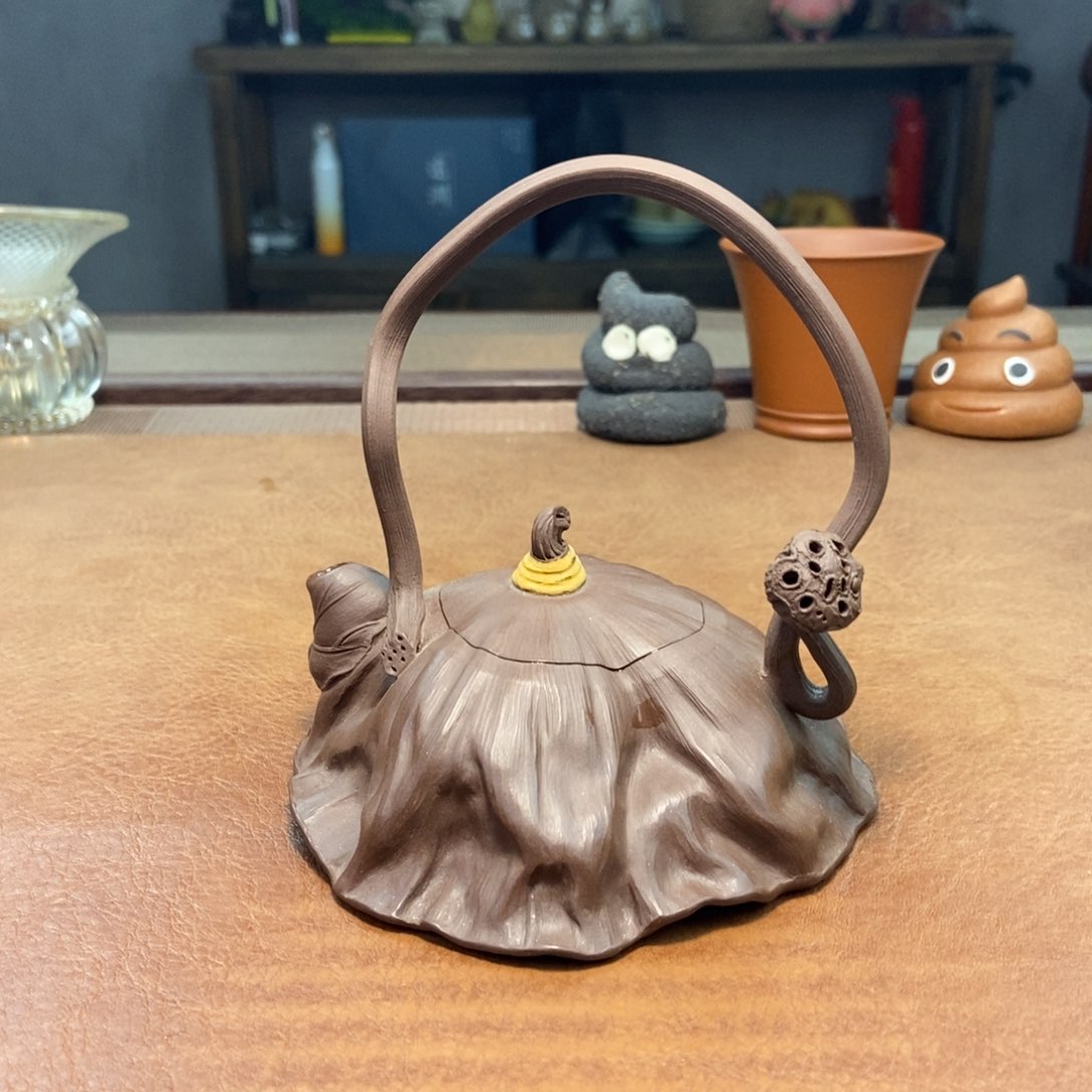 紫砂茶壶荷叶紫砂壶
