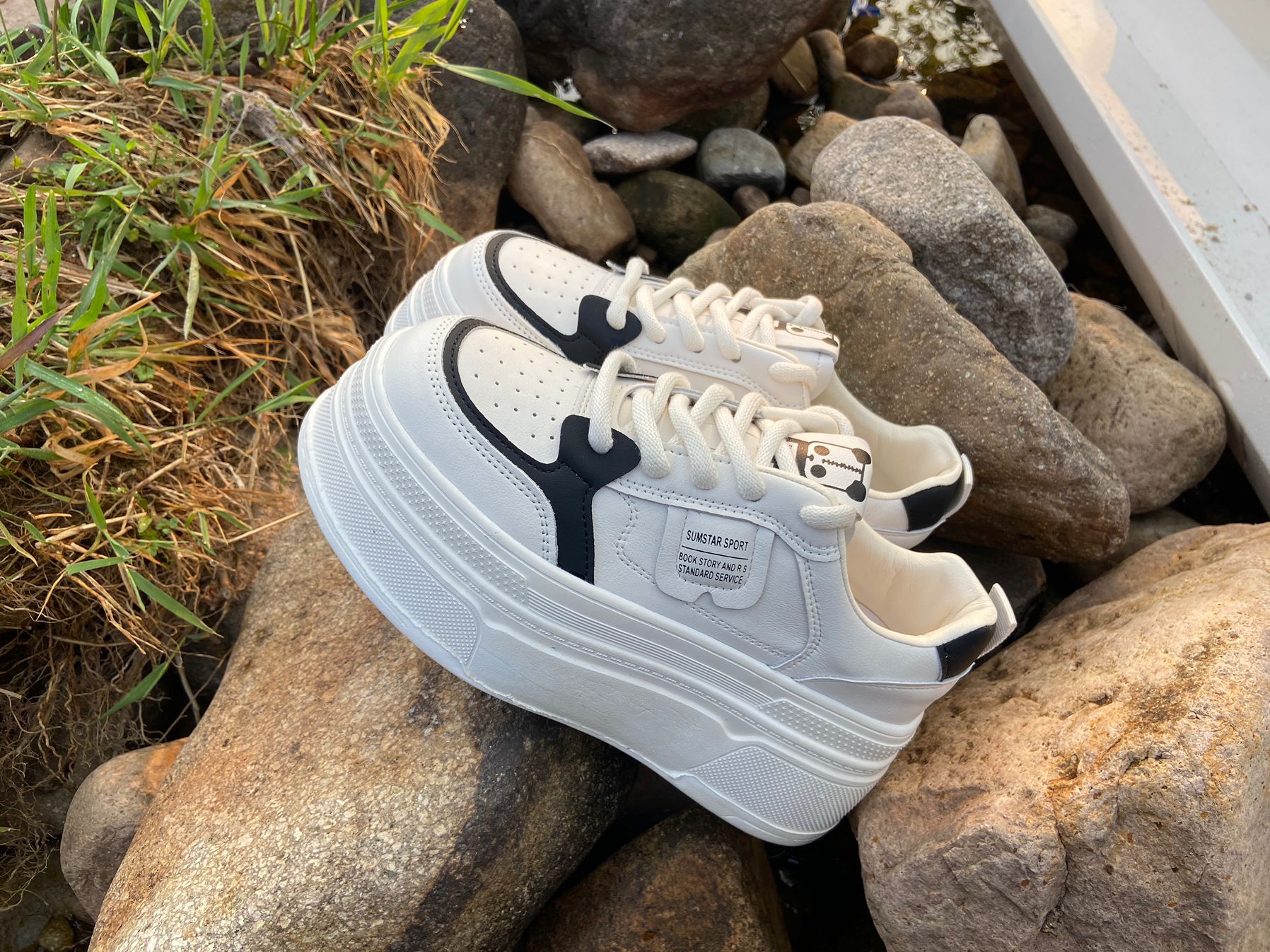 【发泡超轻底】女鞋爆款新款厚底小白鞋女春秋季超火小个子板鞋