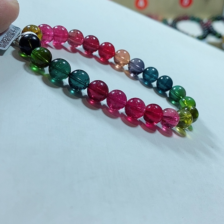 碧玺手链未镶嵌多样性发一条