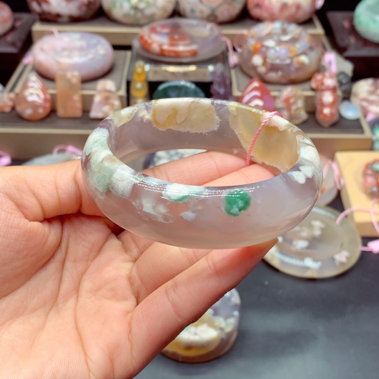 【闪购商品】玛瑙/玉髓手镯9未镶嵌小****关9