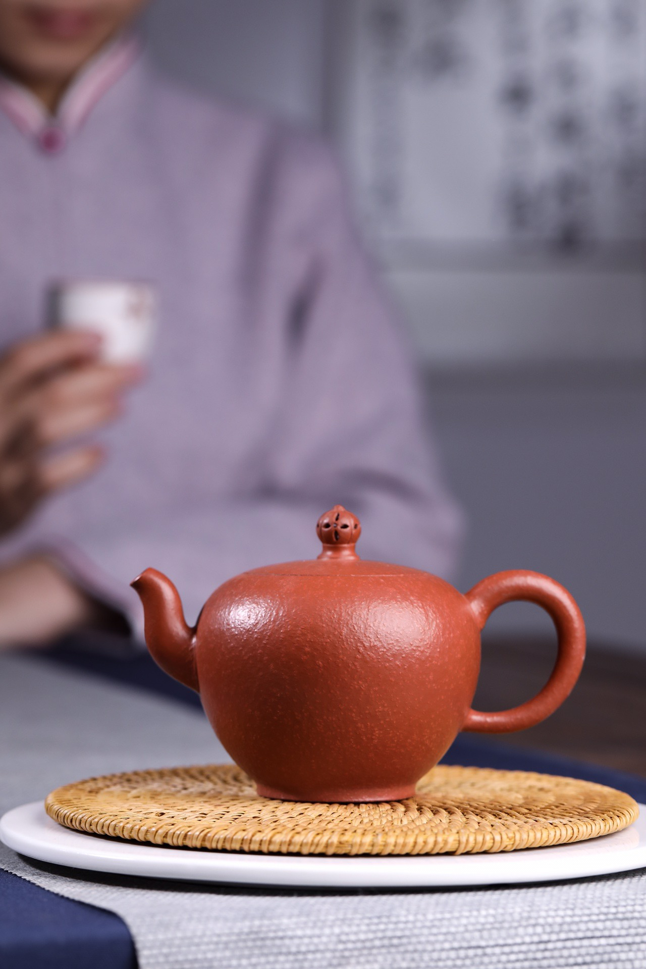 原矿粗砂朱泥（佛缘笑樱）220 cc