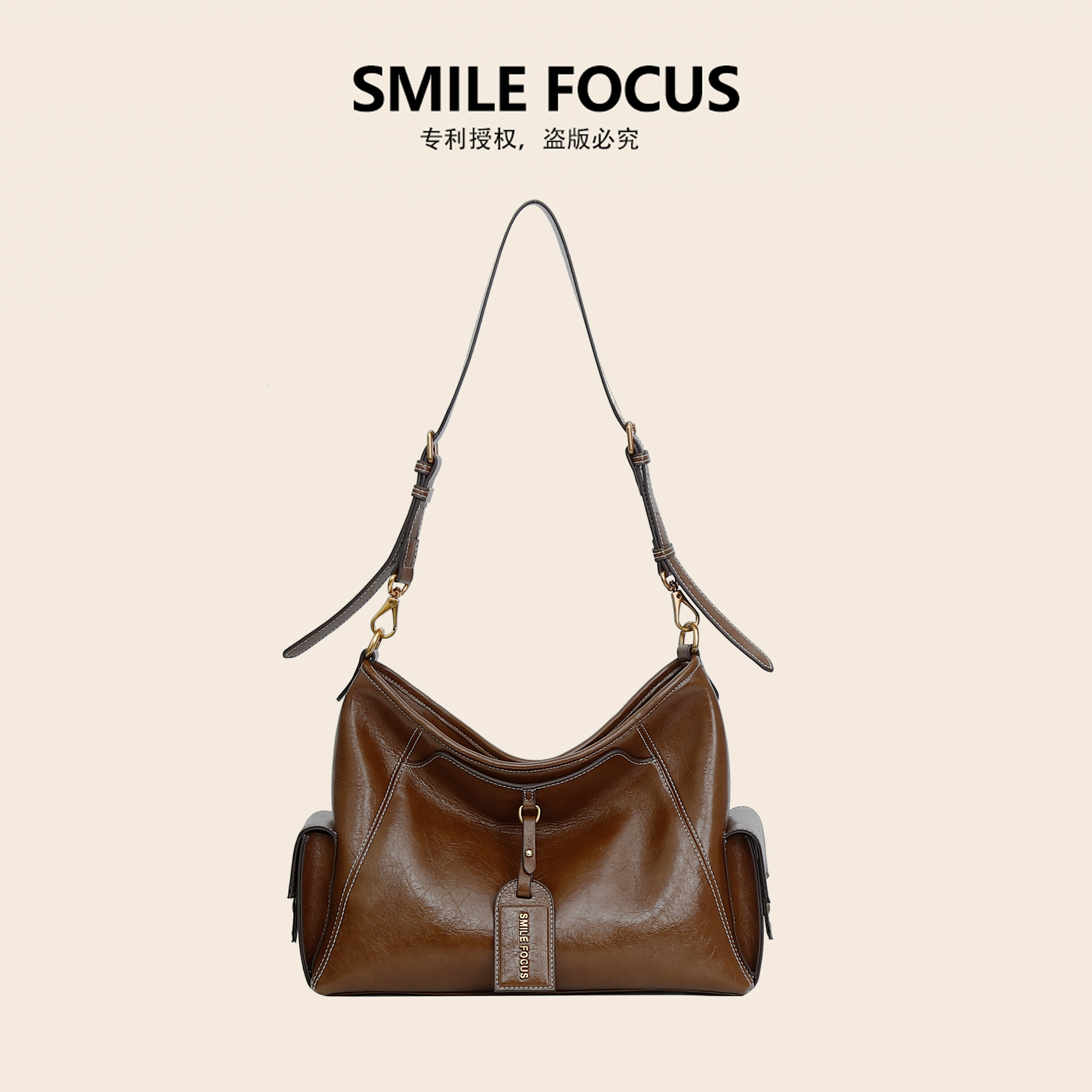 SMIIE FOCUS微笑有约新款时尚潮款韩系女士单肩斜挎包SF-3295-1