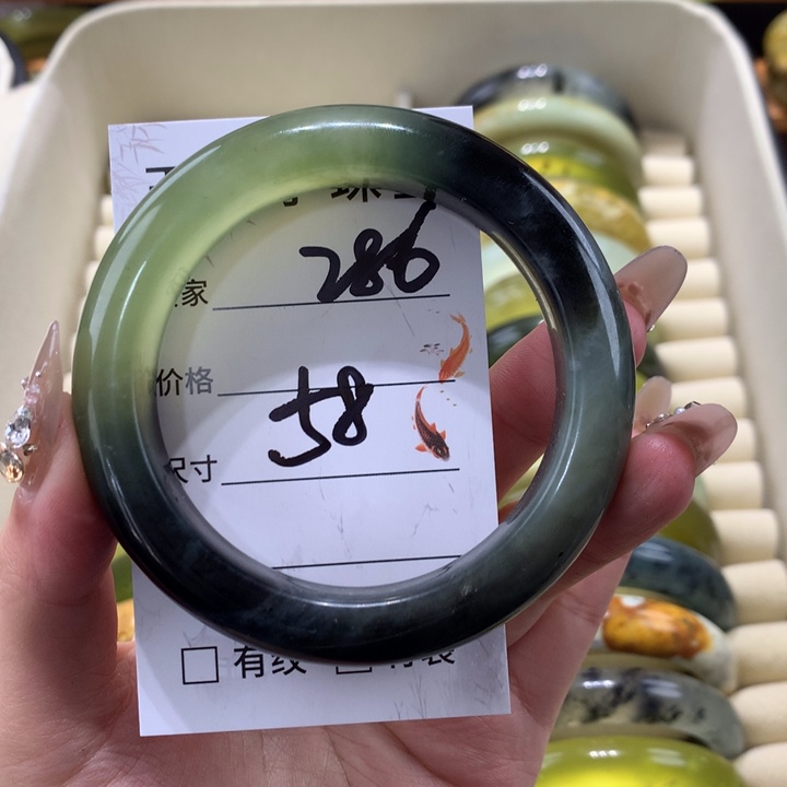 未镶嵌蛇纹石玉手镯