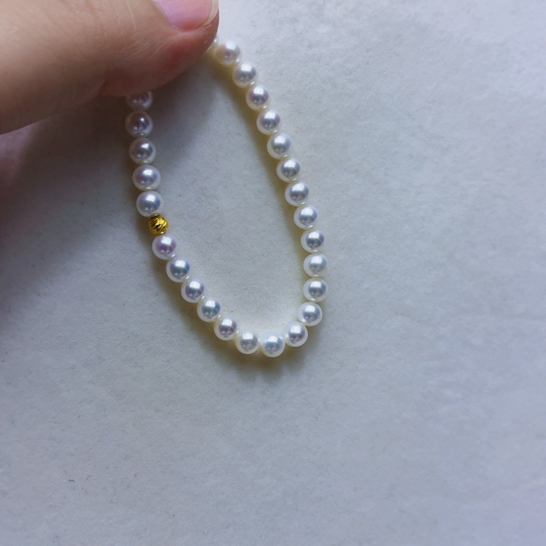 淡水珍珠银S925镶嵌颈饰知****