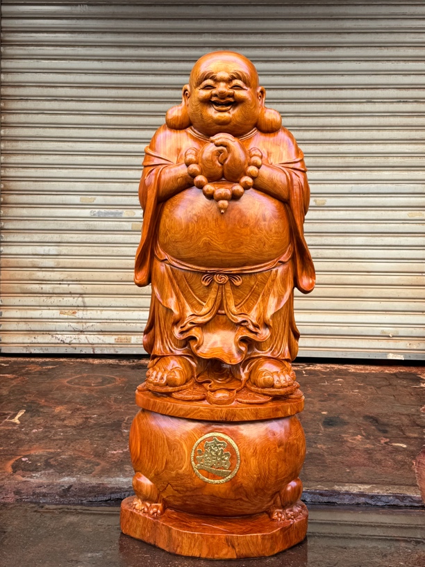 花梨木恭喜发财2.05米高X 80宽X 70厚