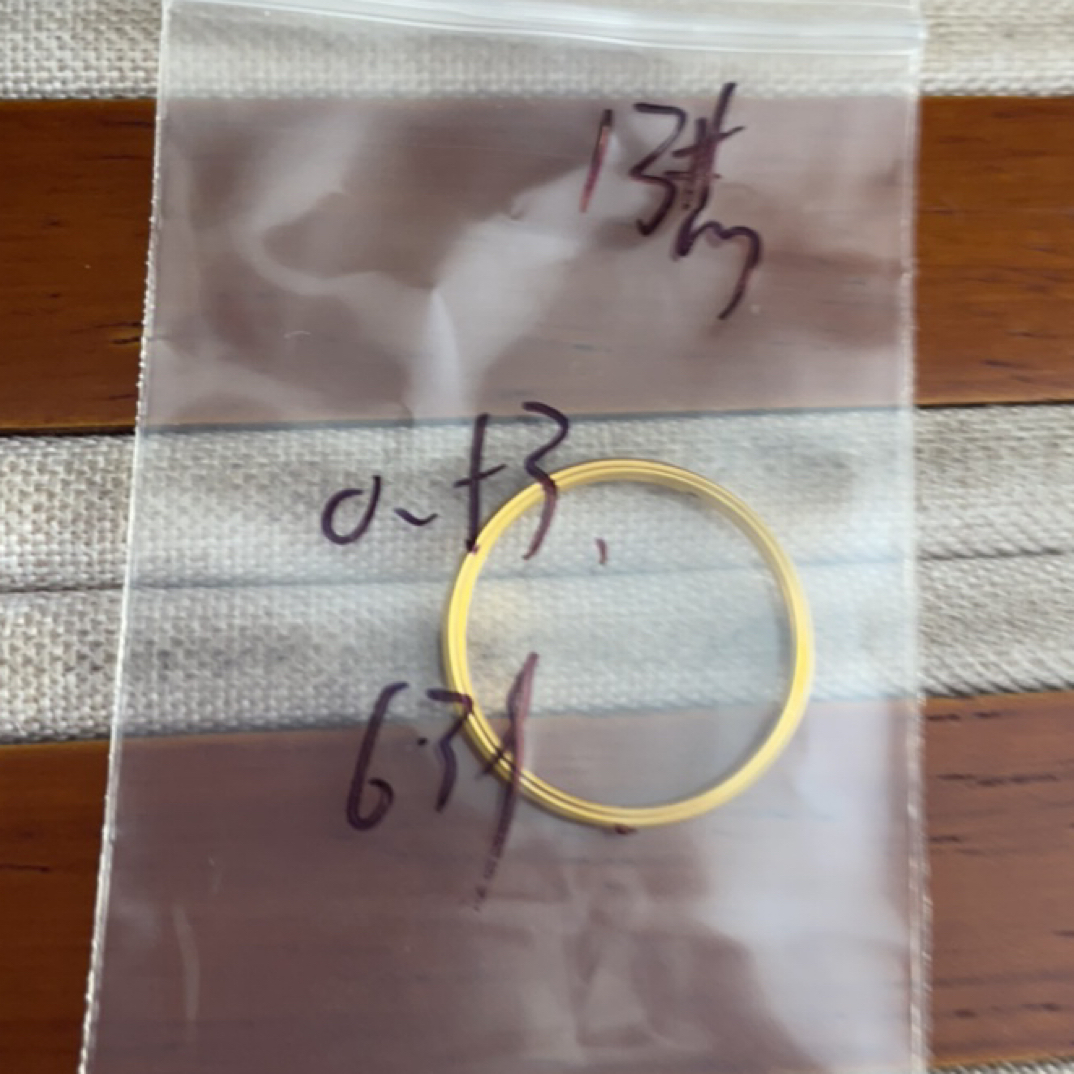 克重0.53 13号 猫眼戒指 足金999