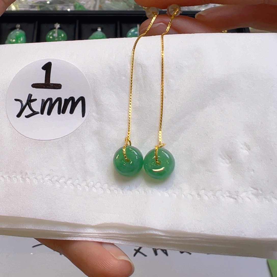 翡翠银S925镶嵌吊坠(不含链)