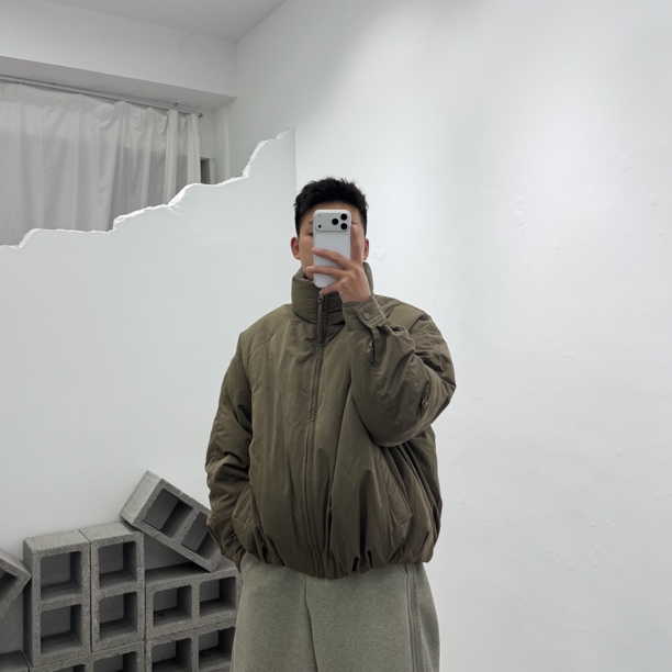 6685冬款男士韩版立领加厚休闲宽松保暖百搭外套