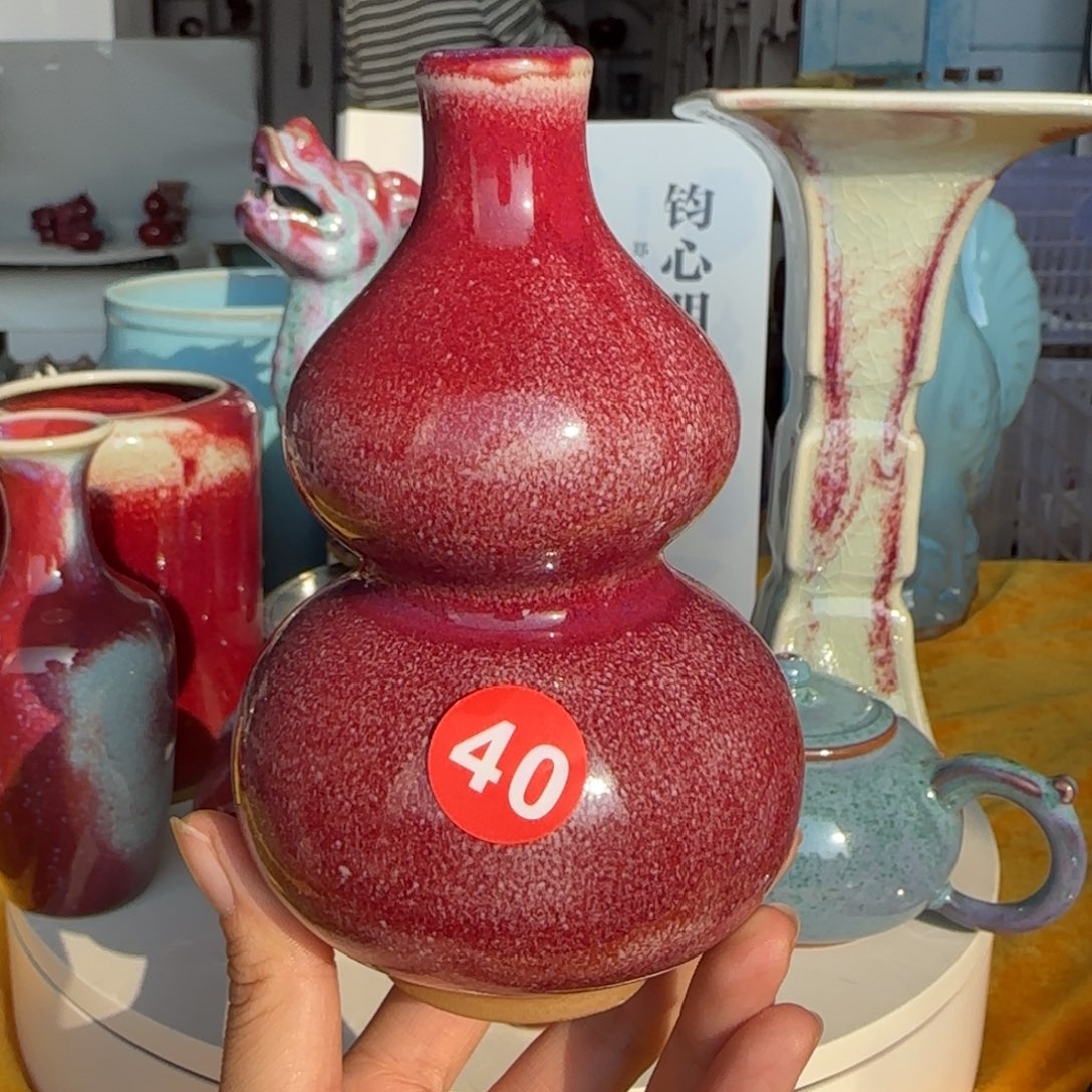 陶摆件郑家钧窑摆件