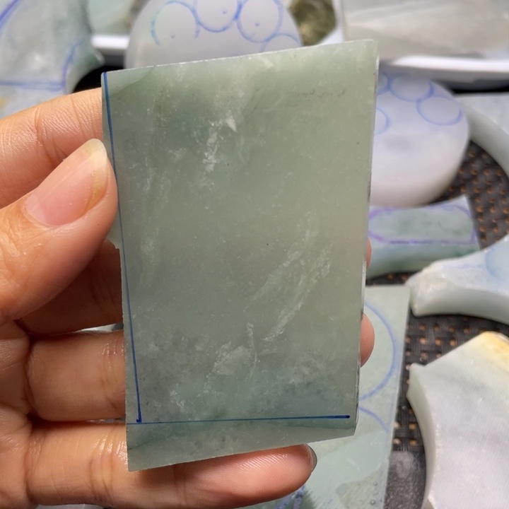 定制翡翠未镶嵌片料定制不退不换