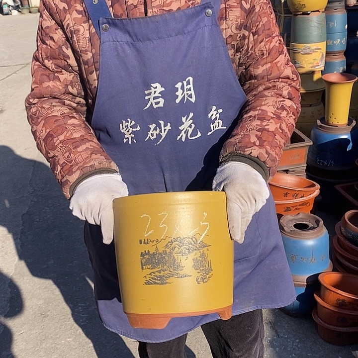 紫砂花盆紫砂花盆