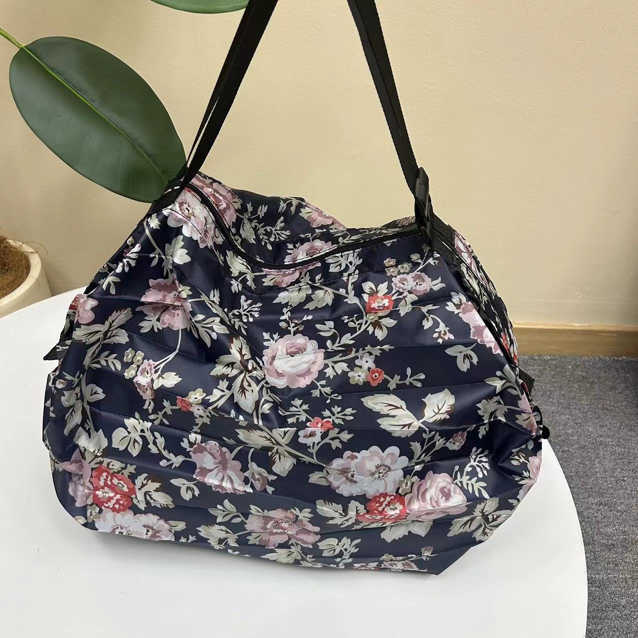 40x60cm 新款可折叠大容量拉链休闲单肩手拎包  奥斯汀玫瑰（单肩）