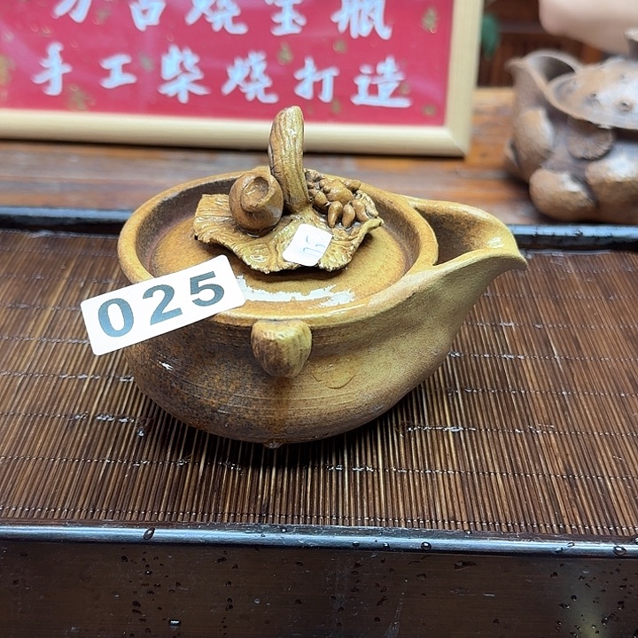 纯手工制作粗陶茶具