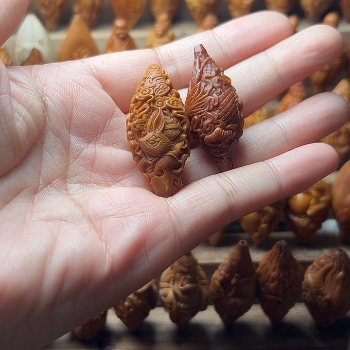 品***生橄榄核吊坠橄榄核