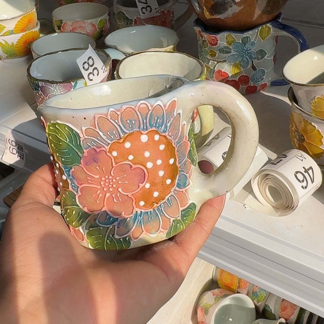 40 景德镇高温手工釉下彩瑕疵