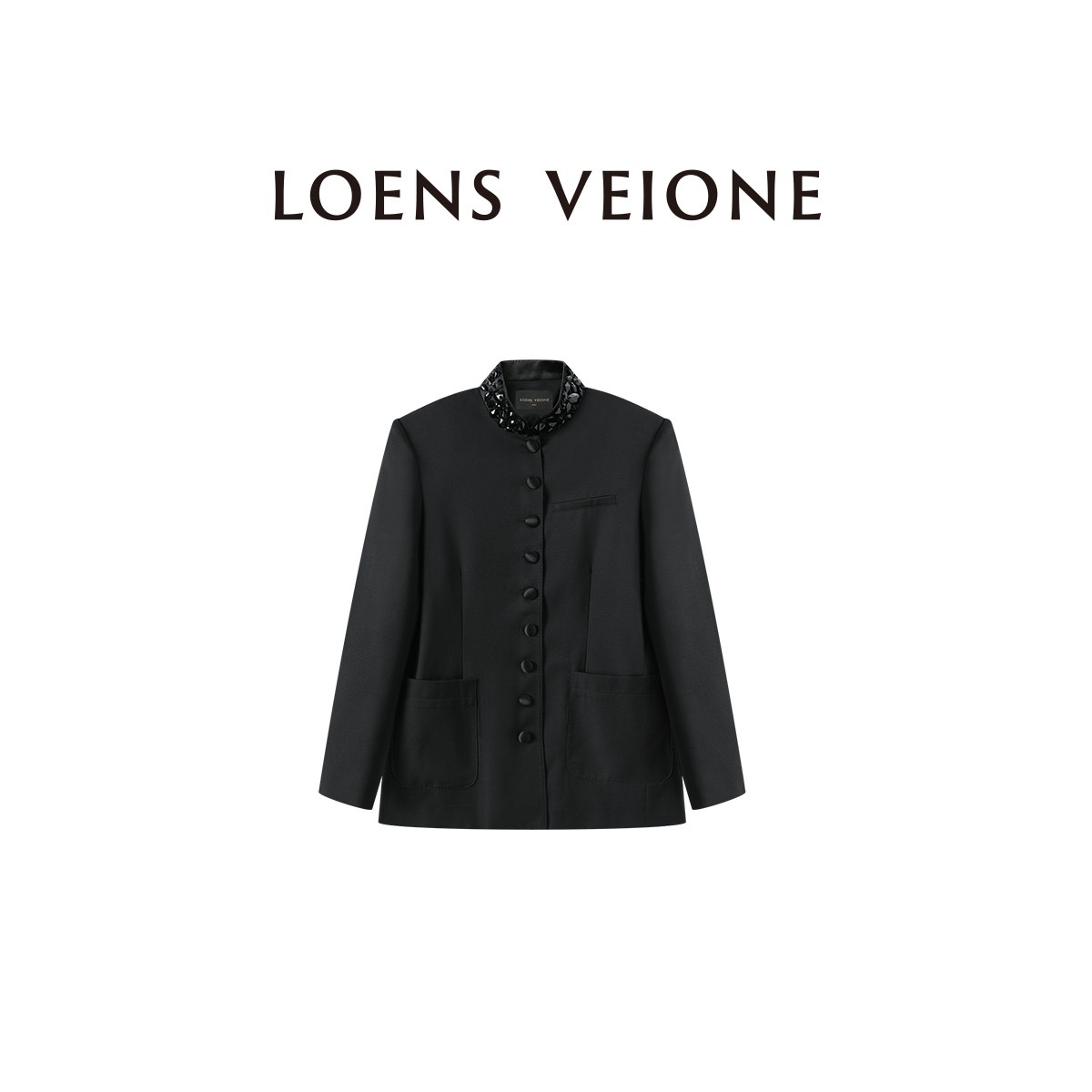 LOENS VEIONE/罗拉 时尚高定设计中式风西装25CVBB0071N