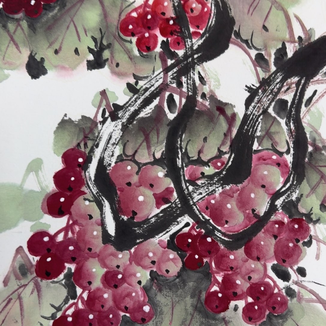 国画纯手绘山水花鸟作品