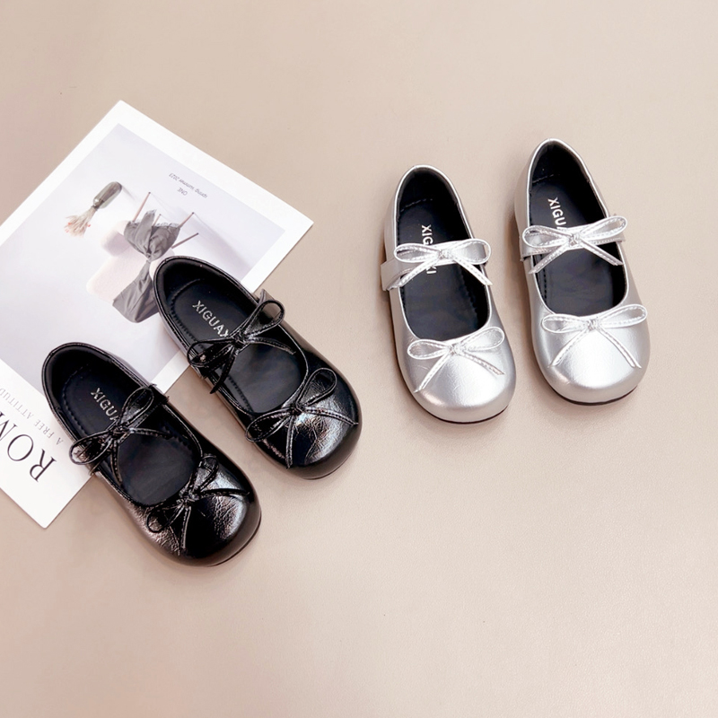 杰西可7003女童小皮鞋2025秋季新款儿童黑色公主鞋女孩表演出单鞋