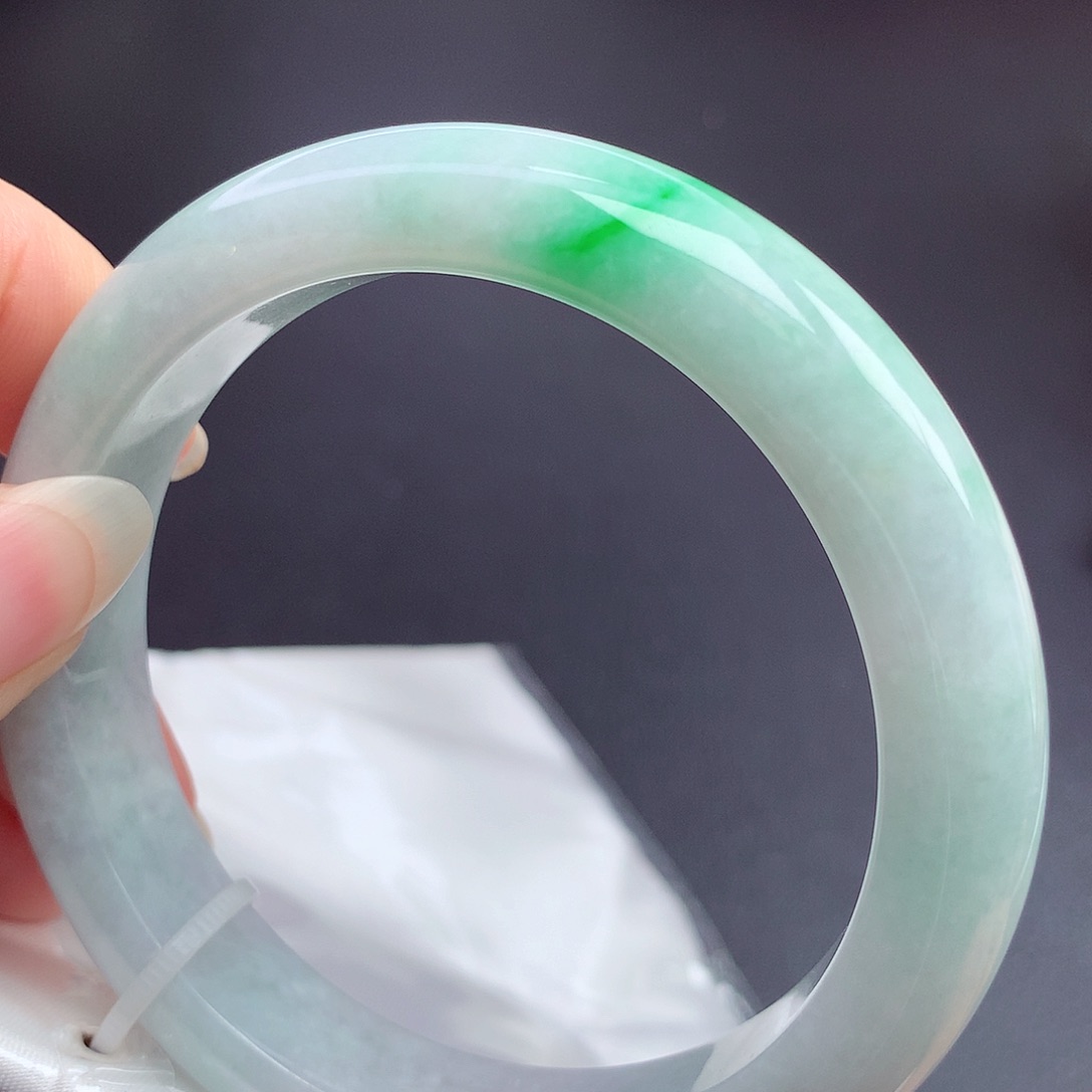 翡翠未镶嵌手镯58.6圈口