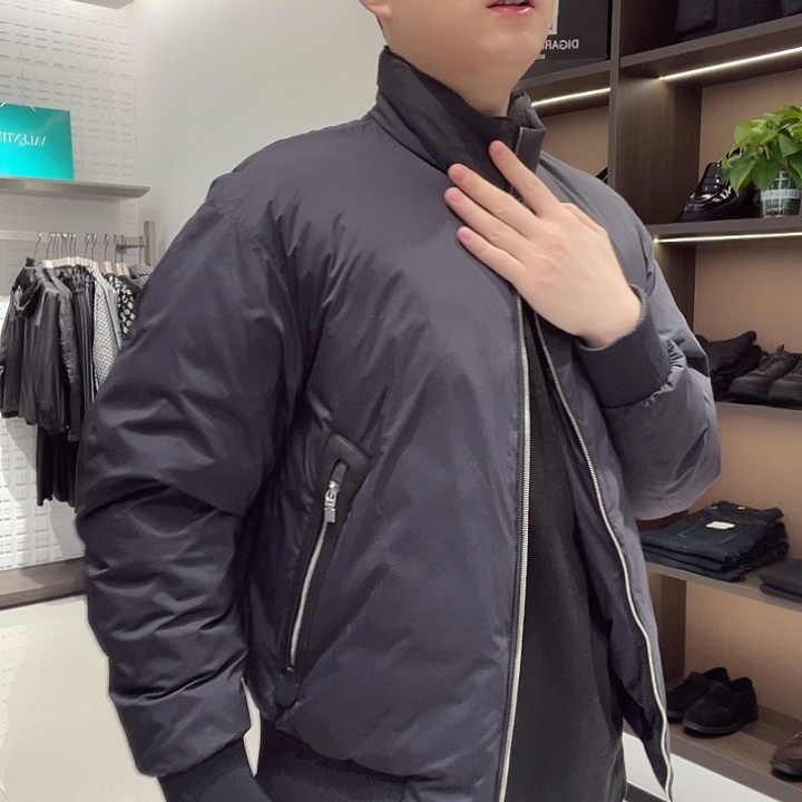 一***峰7807鹅绒服黑色立领50码