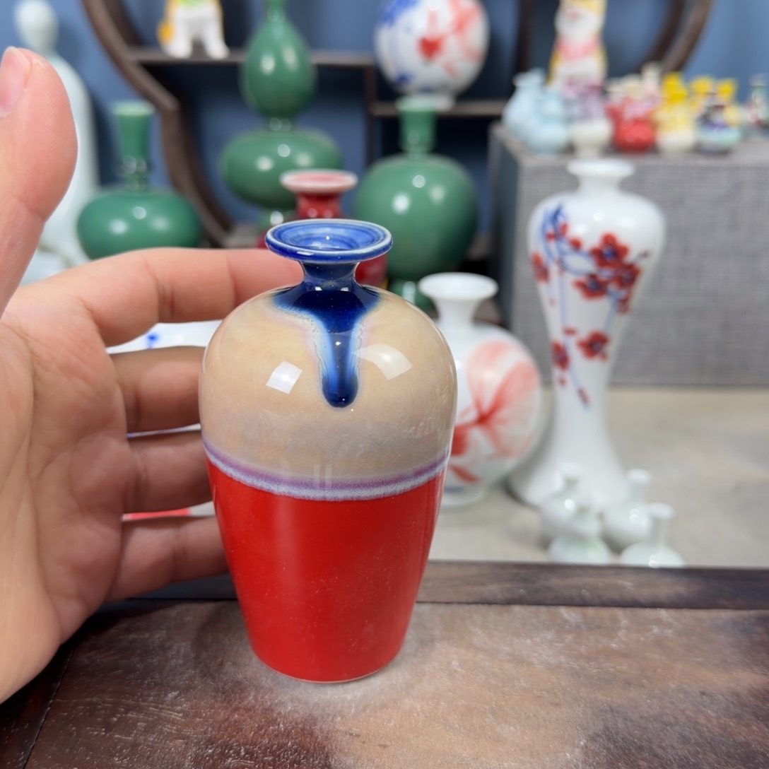 陶瓷手工小花器摆件