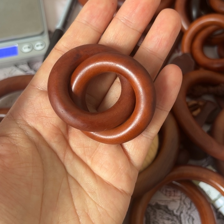 枣木雨***节内径25乾坤圈枣木老料