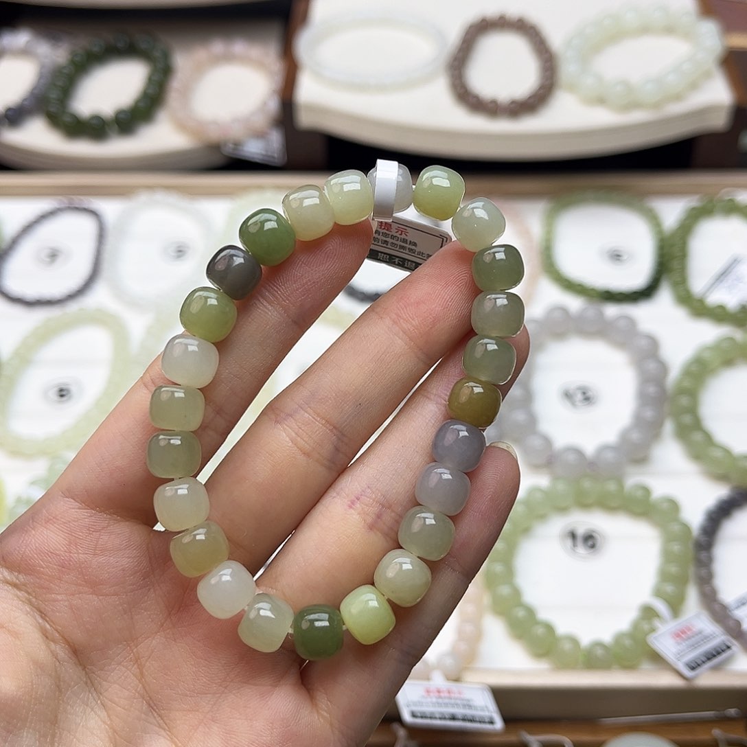 手链未镶嵌和田玉和田玉卡8多宝