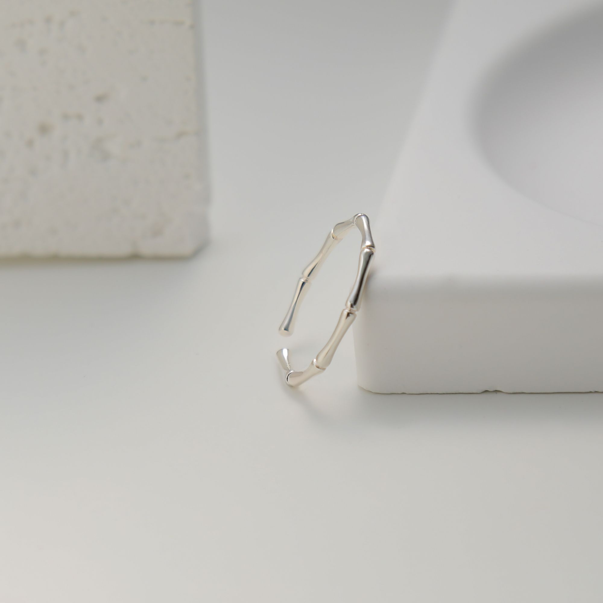 925银戒指 S925银竹节细戒