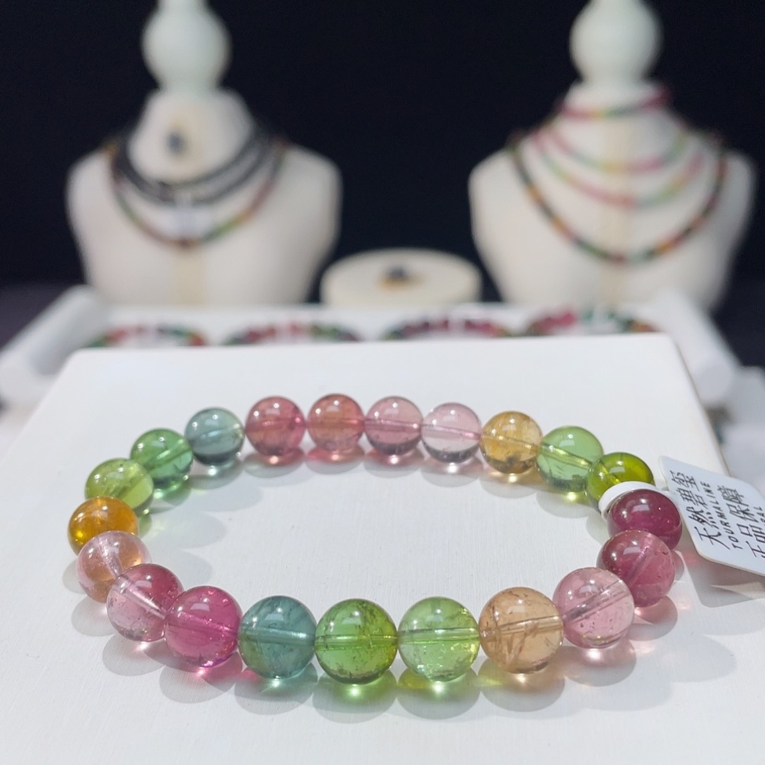 碧玺手串未镶嵌9mm±