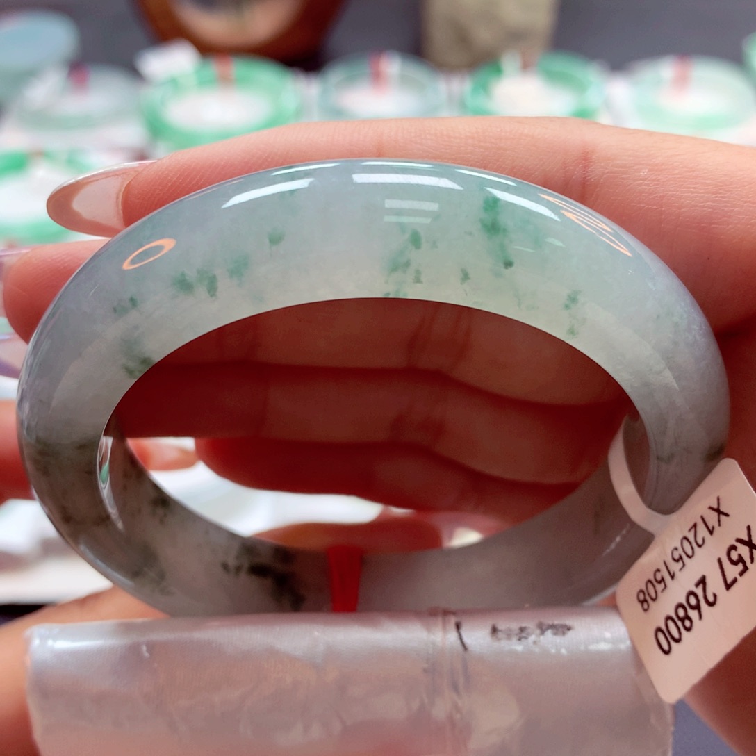 翡翠手镯未镶嵌57正（26）30号