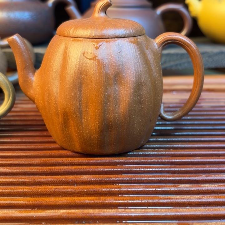 莲说紫砂壶原矿红降坡170cc