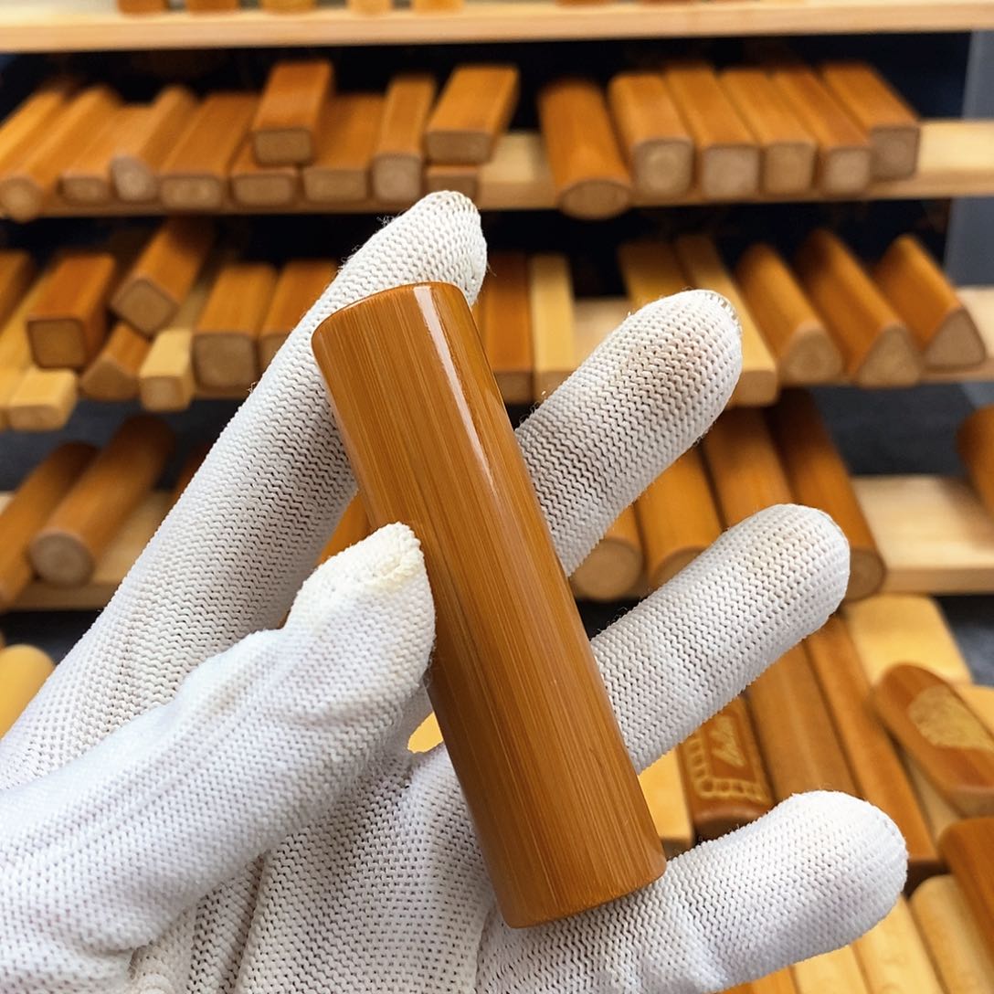 竹实心竹圆柱红皮定制