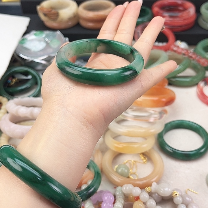 硅胶纯铜冰飘绿手