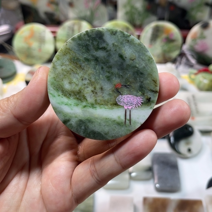 独山玉未镶嵌颈饰