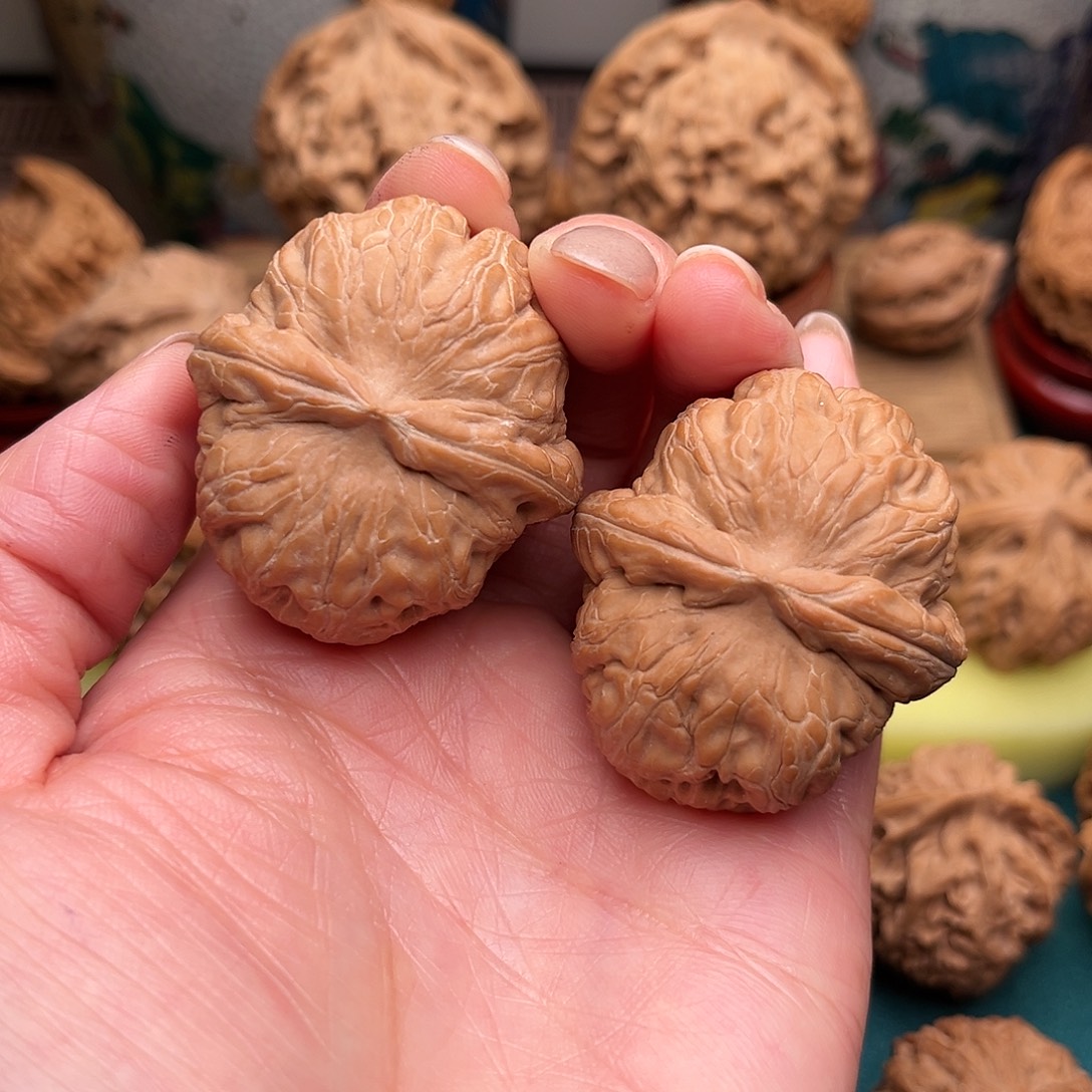 無***️文玩核桃把件平谷元宝