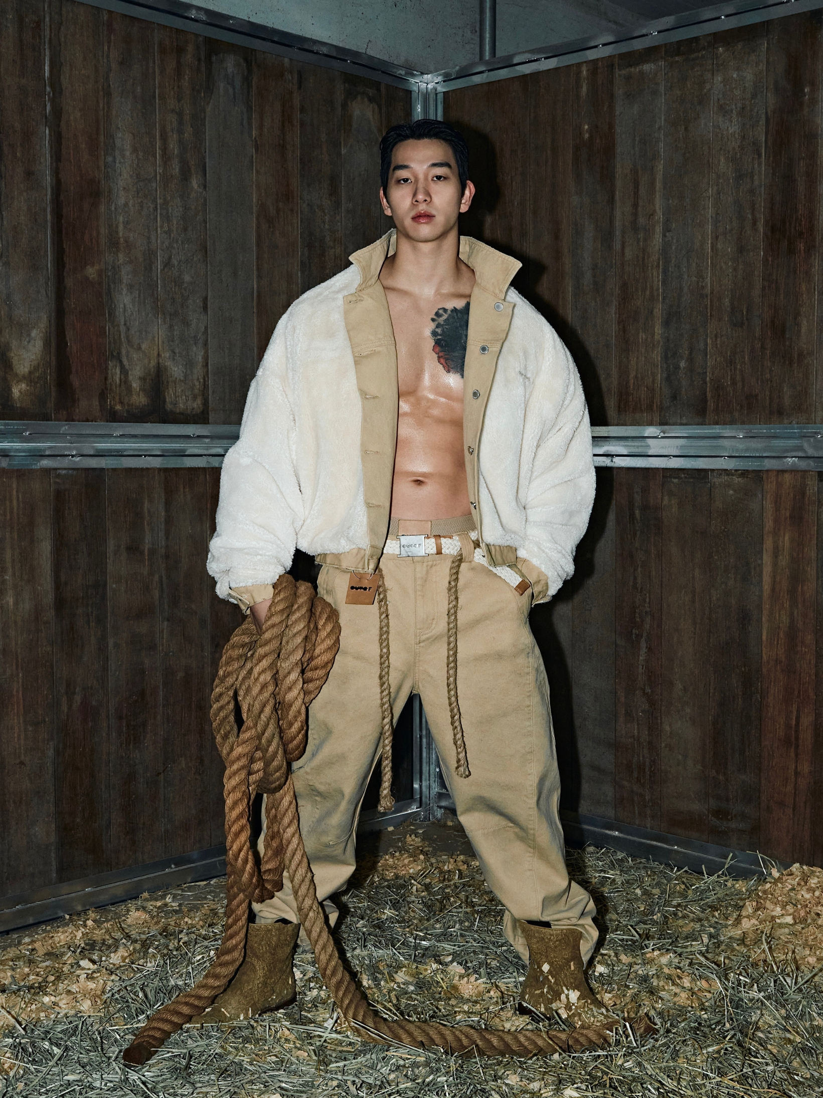 OUTOF - 款号166 双面两穿 珊瑚绒 牛津布夹克外套 